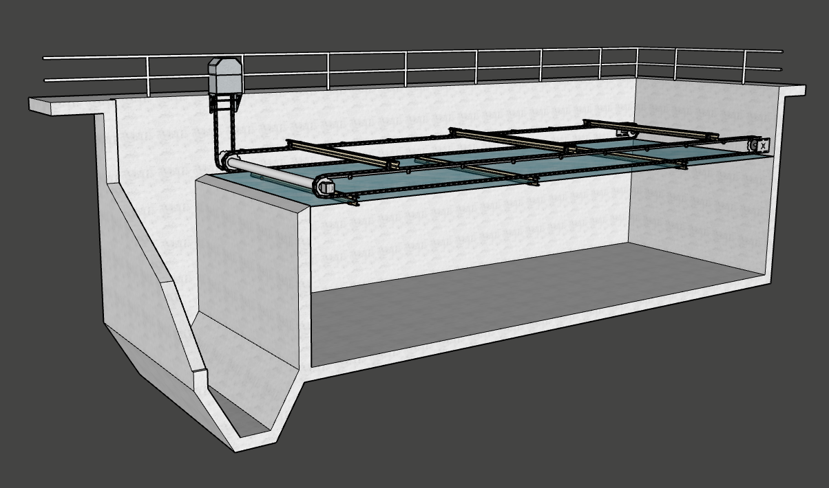 Raspador de cadena plastica